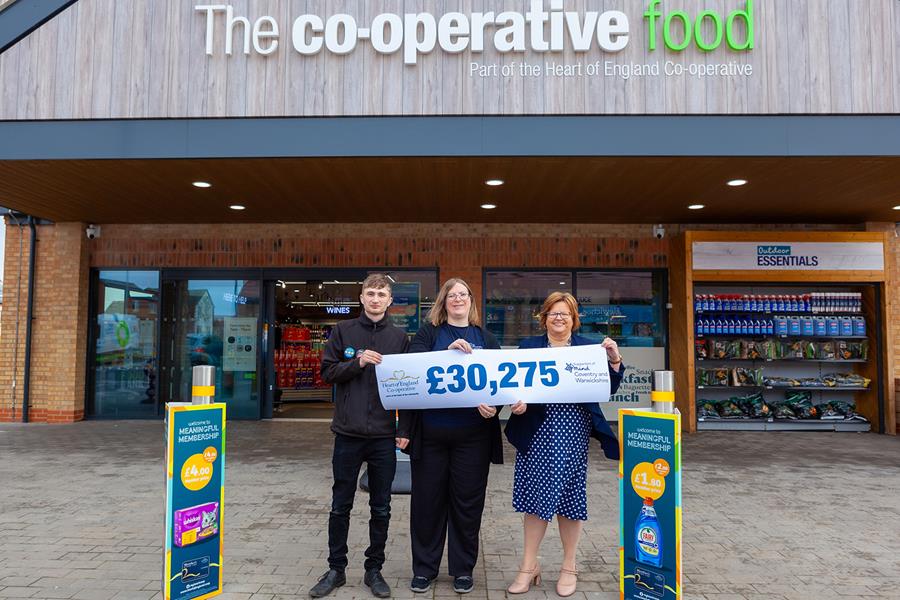 Heart of England Co-operative Society donation