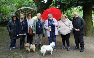 A wet walk for Mental Health Awareness Week
