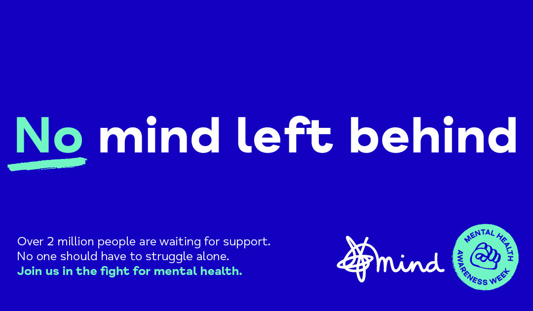 No Mind Left Behind written on a dark blue background