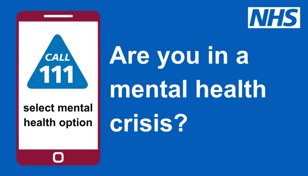 Have you accessed crisis mental health care through NHS 111?