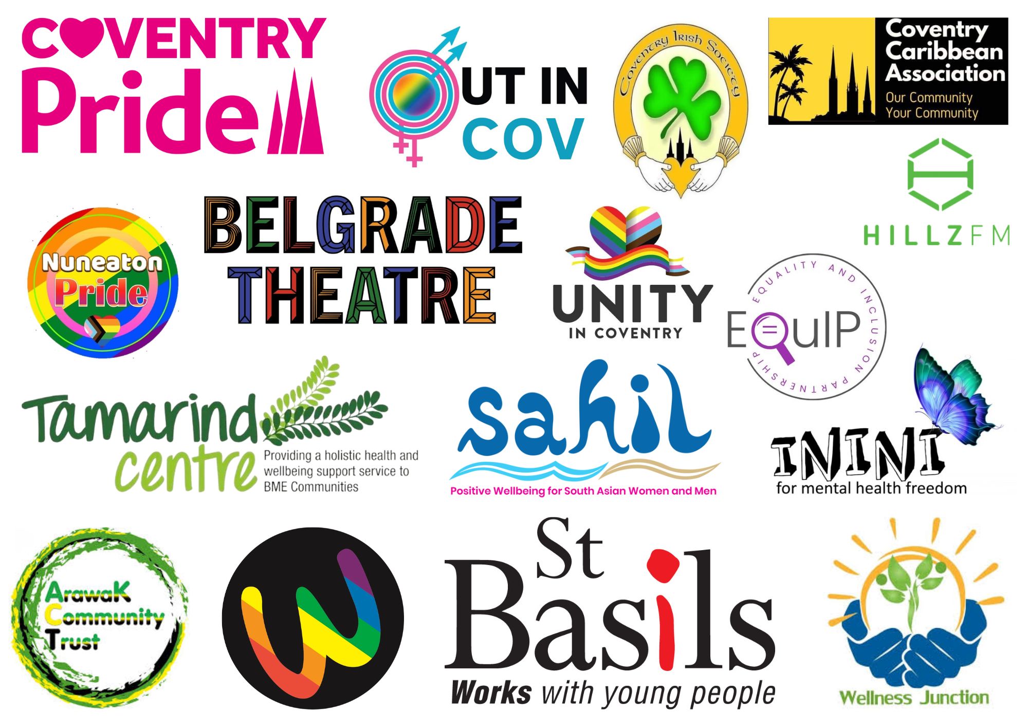 A range of logos featuring EDI organisations